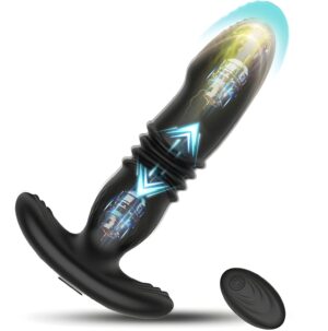 Prostate Massager for Men Sex Plugs _ Silicone Thruster for Women _ Vibrating Butt Plug Anal Training Anal Vibrator Y32
