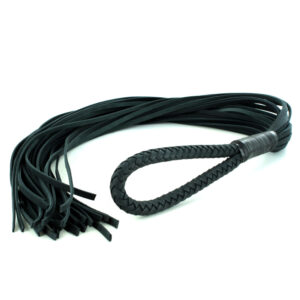 UberKinky Nubuck Leather Loop Handle Flogger