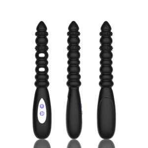 Sparkle Shivers - Vibrating Anal Beads with Light Electric Shock