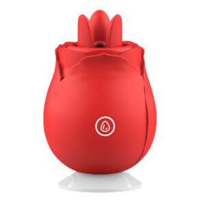Rose Multi Frequency Sucking Breast Stimulation Nipple Vibration Tongue Licking Vibrator