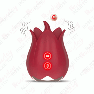 Rose Flower Tongue Licking Vibration Egg