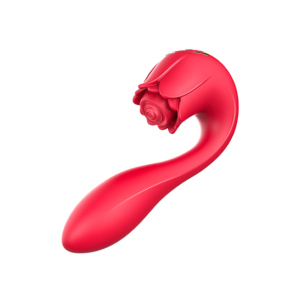 Flirtwithsb 2 in 1 Pulsing and Vibrating Rose Vibrator Toy