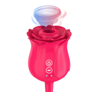 Rose Toys, Sucking Vibrator With Intense Suction 2 in 1 Vaginal Clitoris Stimulation