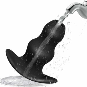 Silicone Hollow Anal Plug, Vaginal Peep/Anal Dilator/Douches/Enema